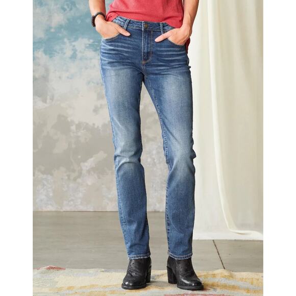 Driftwood Moonlight Blue Audrey High Rise Jeans Distressed Ripped Size 25 x 29 - Picture 1 of 16